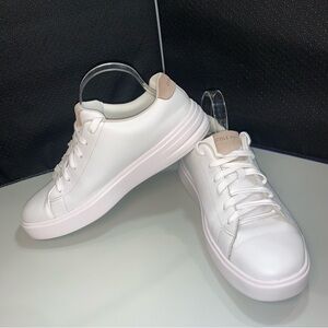Cole Haan White Sneakers with Tan Details